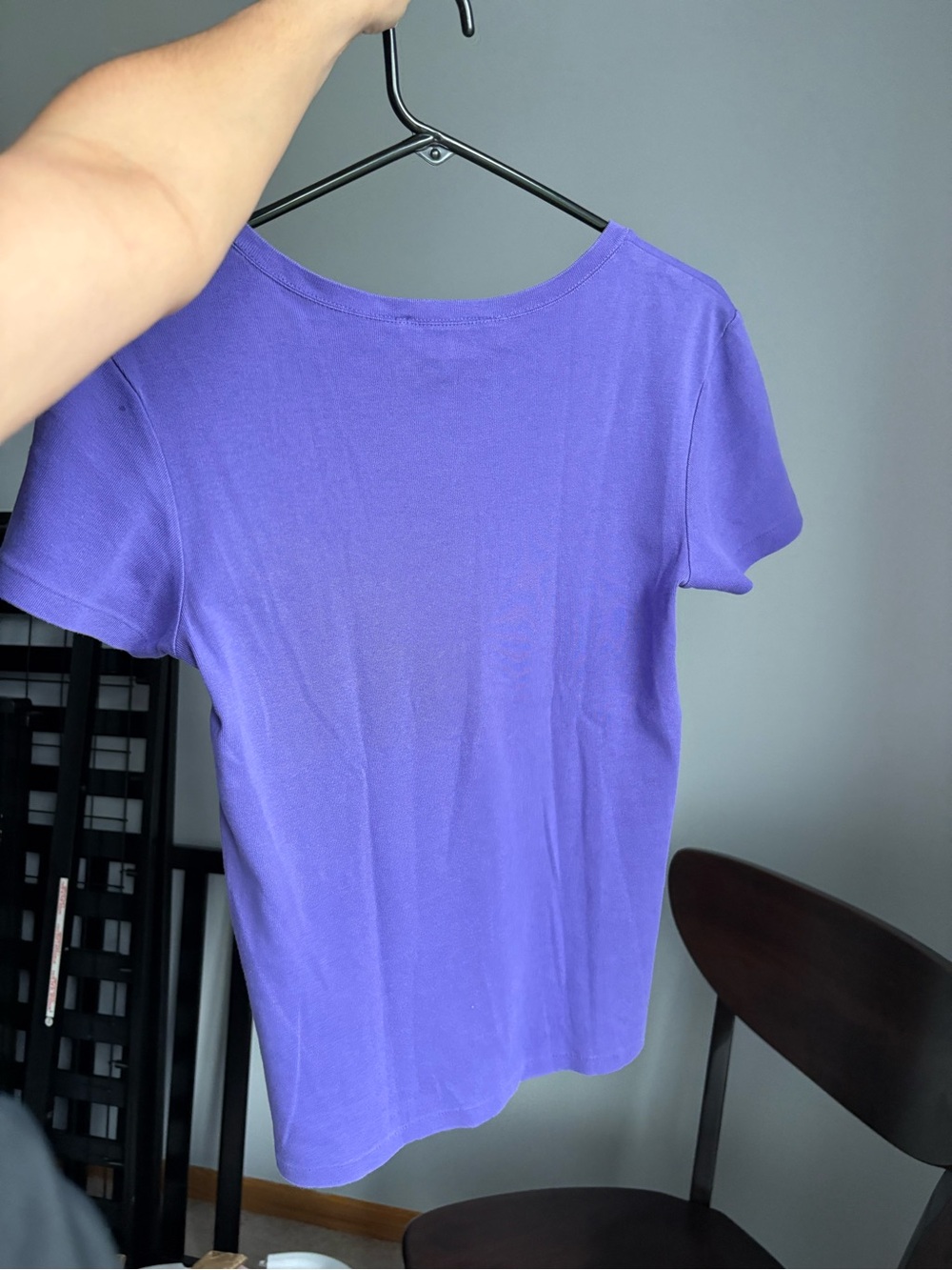 Polo by Ralph Lauren Sport Purple V-Neck Tee - Picture 8 of 9